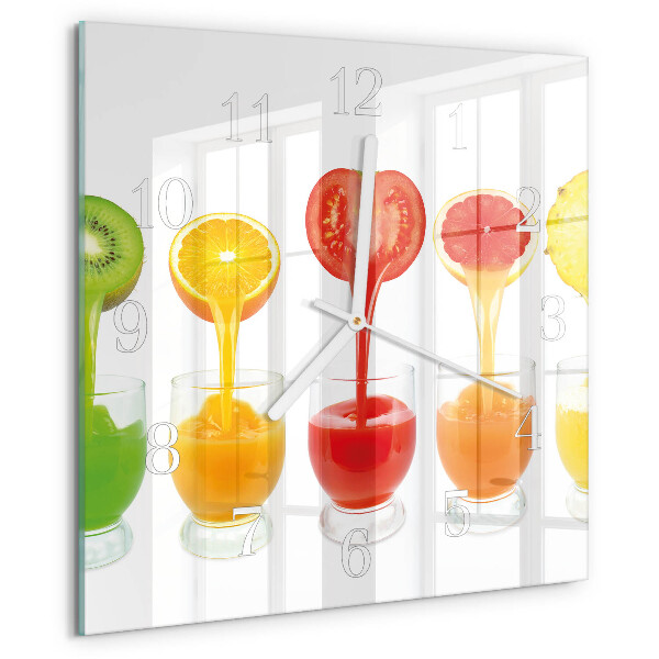Square wall clock Juice