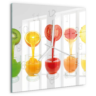 Square wall clock Juice