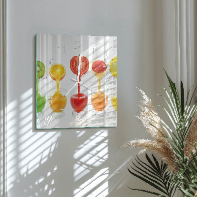 Square wall clock Juice