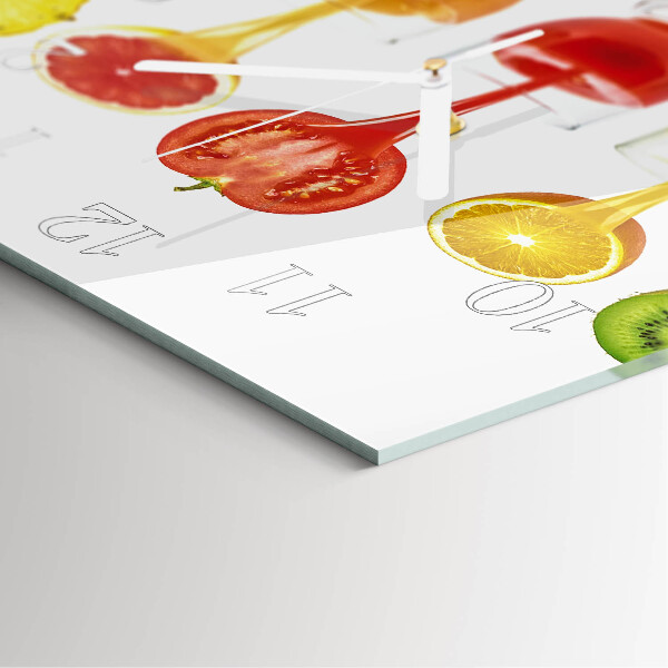 Square wall clock Juice
