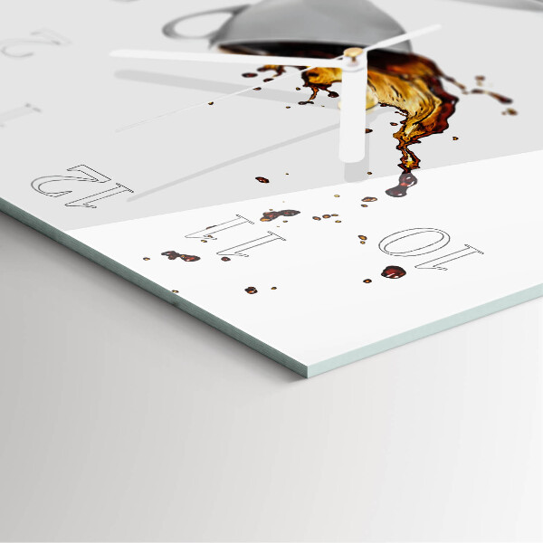Square wall clock Cup