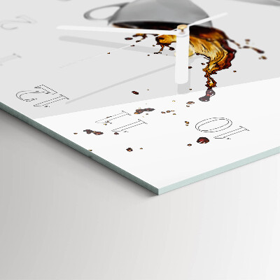 Square wall clock Cup