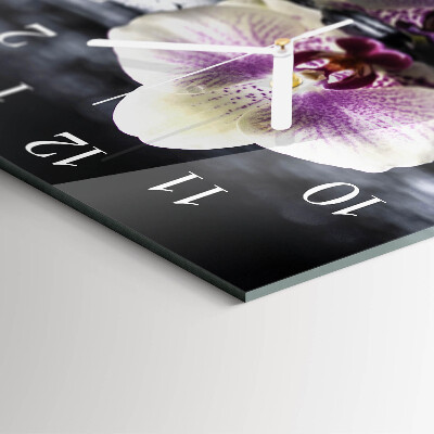 Square wall clock Orchid