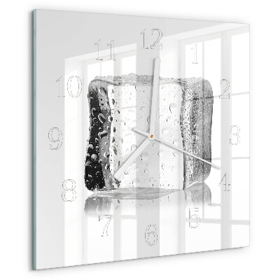 Square wall clock Ice