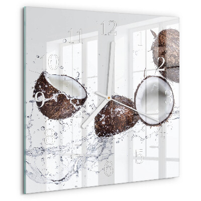 Square wall clock Coconuts