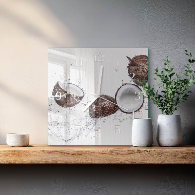 Square wall clock Coconuts
