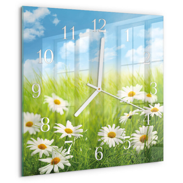 Square wall clock Meadow