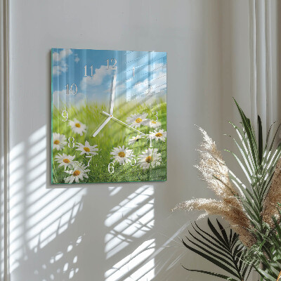 Square wall clock Meadow