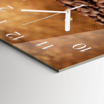 Square wall clock Coffee Beans