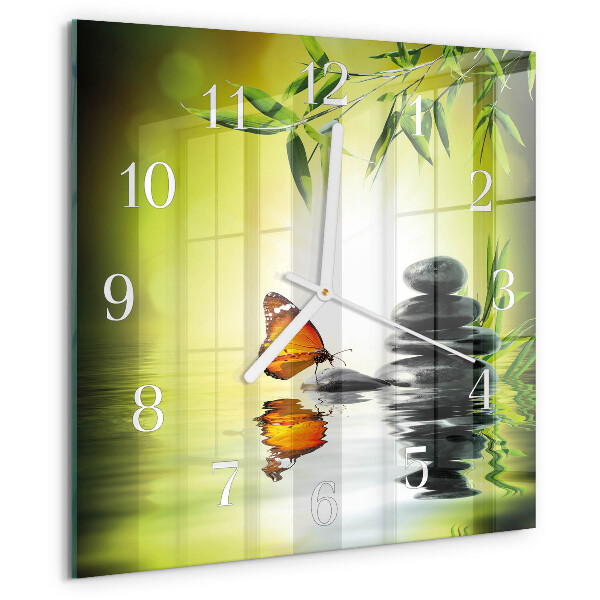 Square wall clock Nature
