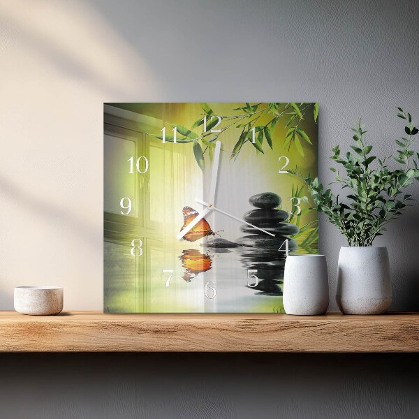 Square wall clock Nature
