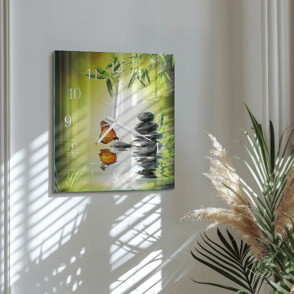 Square wall clock Nature