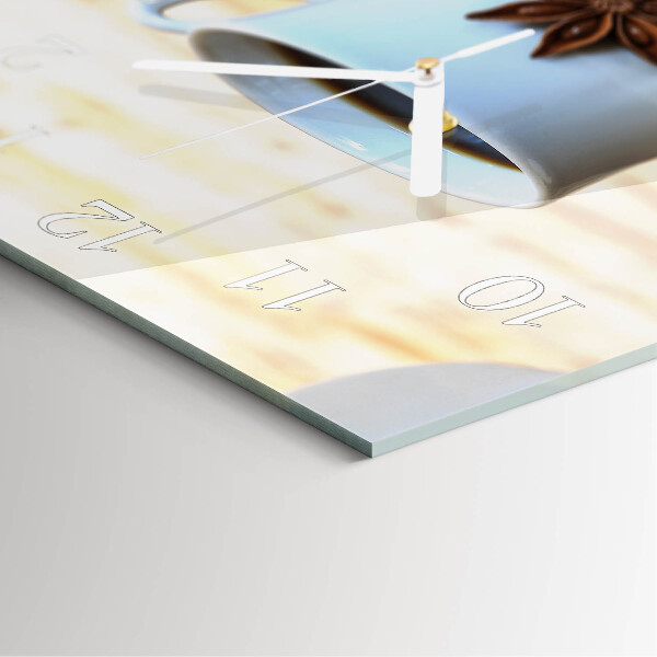 Square wall clock Coffee