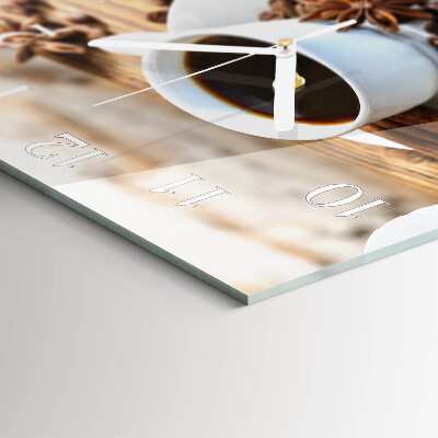 Square wall clock Coffee
