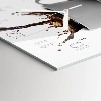 Square wall clock Coffee