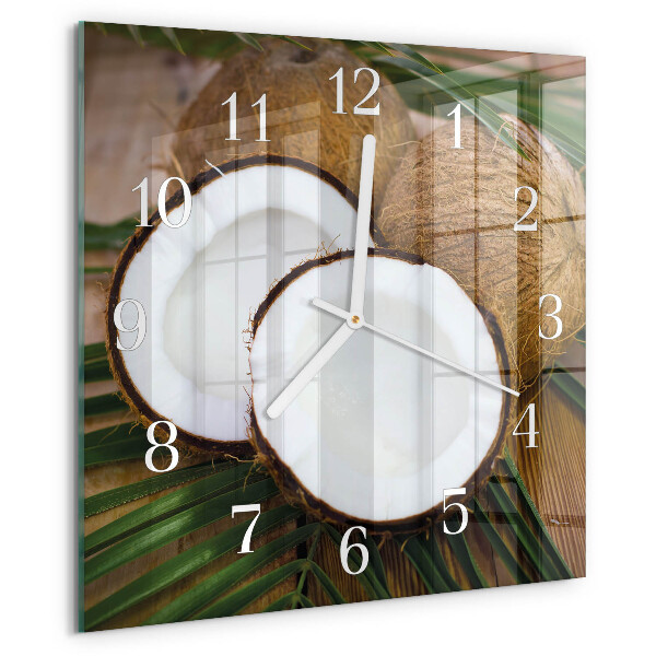 Square wall clock Coconuts