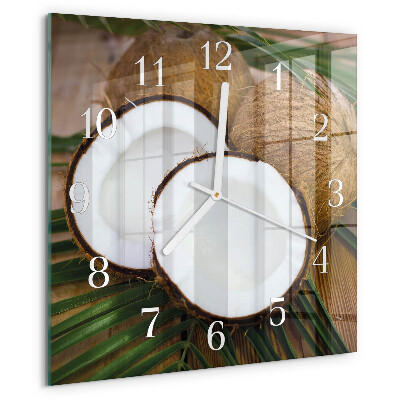 Square wall clock Coconuts
