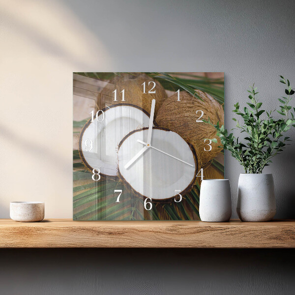 Square wall clock Coconuts