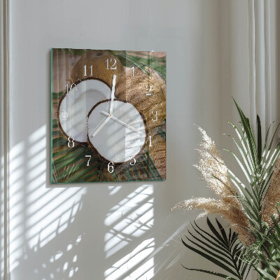 Square wall clock Coconuts