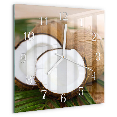 Square wall clock Coconuts