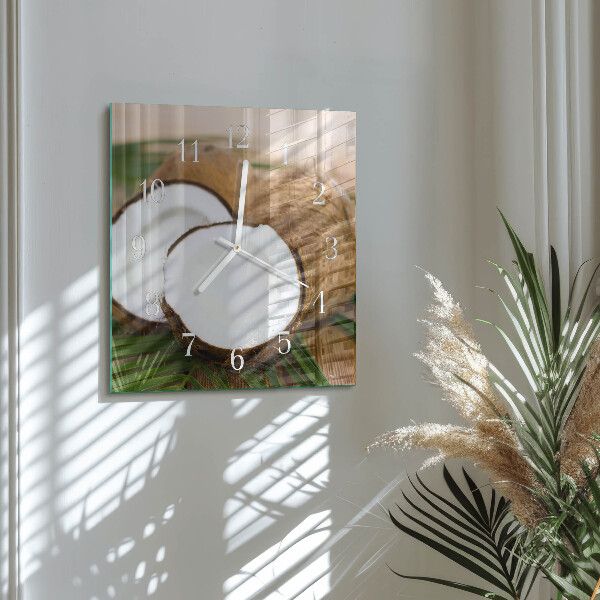 Square wall clock Coconuts