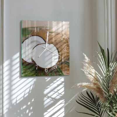 Square wall clock Coconuts