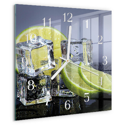 Square wall clock Citrus Fruits