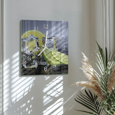Square wall clock Citrus Fruits