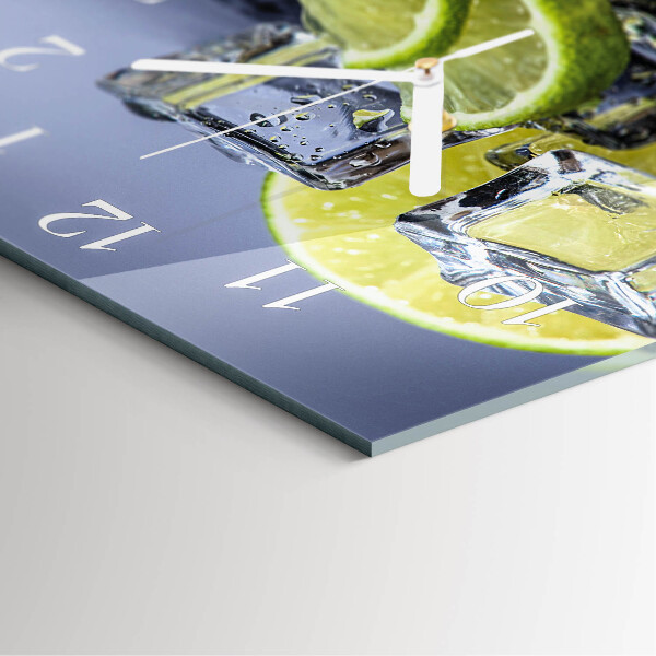 Square wall clock Citrus Fruits
