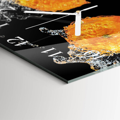 Square wall clock Oranges