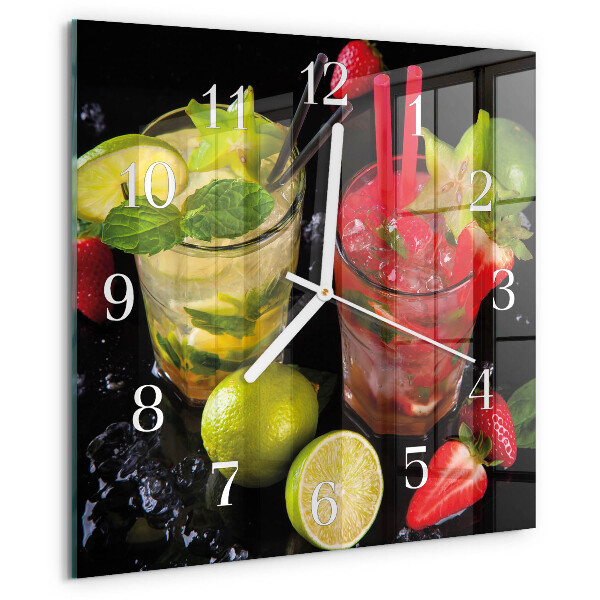 Square wall clock Cocktail