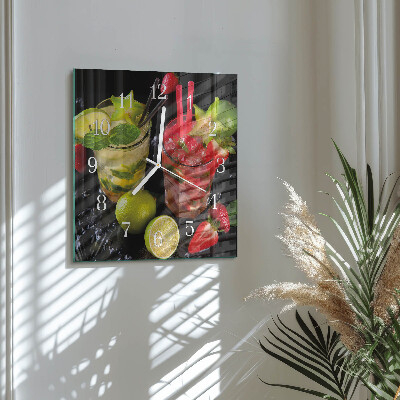Square wall clock Cocktail
