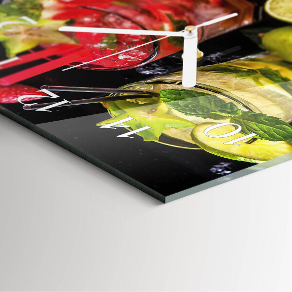 Square wall clock Cocktail