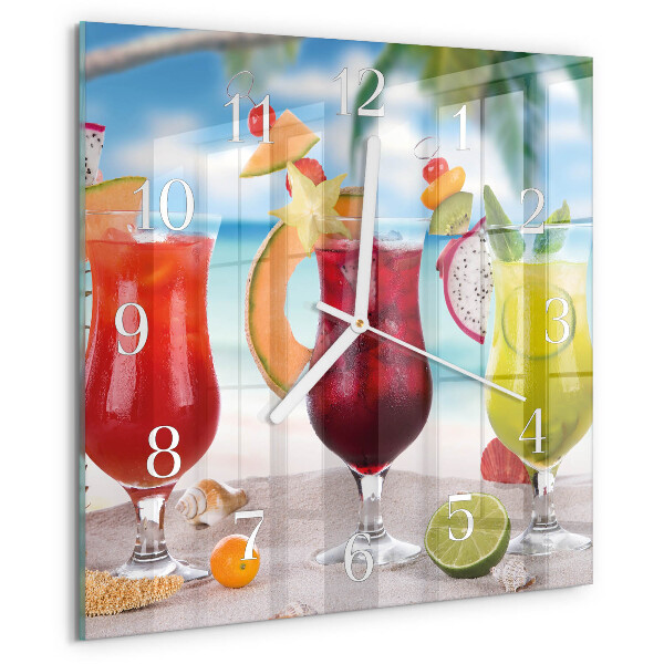 Square wall clock Cocktail