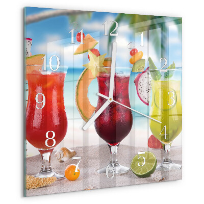 Square wall clock Cocktail