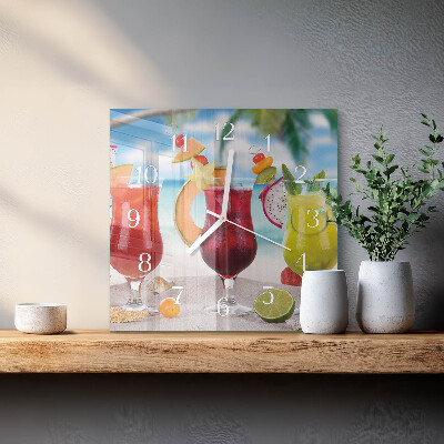 Square wall clock Cocktail
