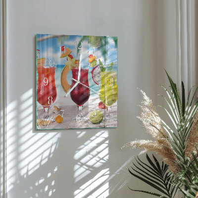 Square wall clock Cocktail