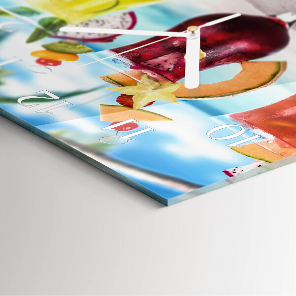 Square wall clock Cocktail