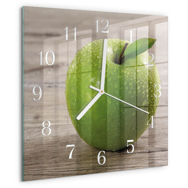 Square wall clock Apples