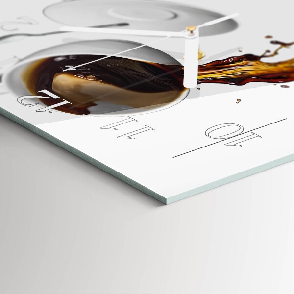 Square wall clock Coffee