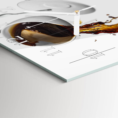 Square wall clock Coffee