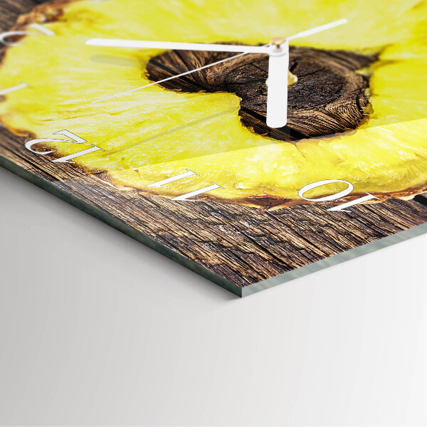 Square wall clock Pineapple