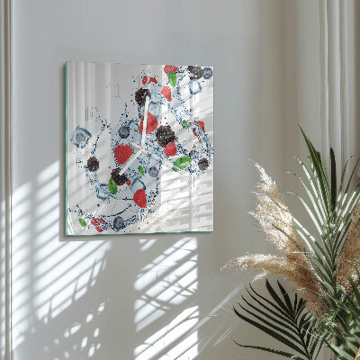 Square wall clock Fruit Ice Cream
