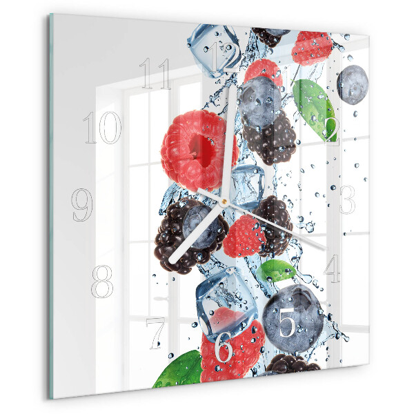 Square wall clock Fruit Ice Cream