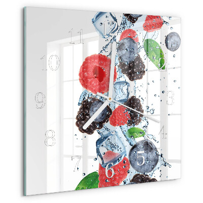 Square wall clock Fruit Ice Cream