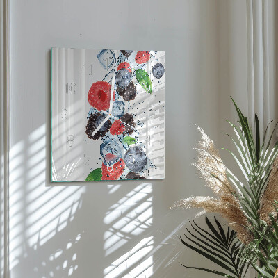 Square wall clock Fruit Ice Cream