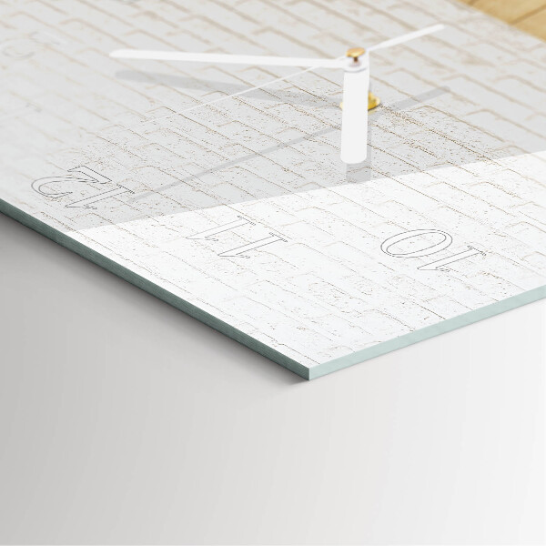 Square wall clock Brick