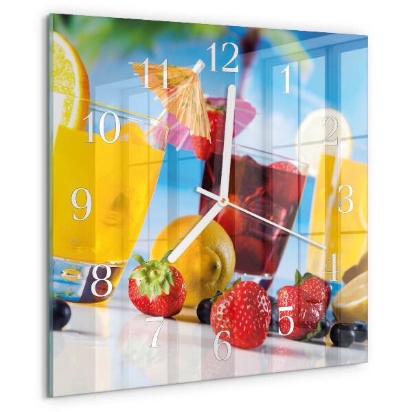 Square wall clock Cocktail