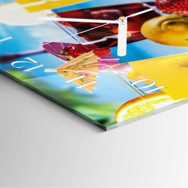 Square wall clock Cocktail