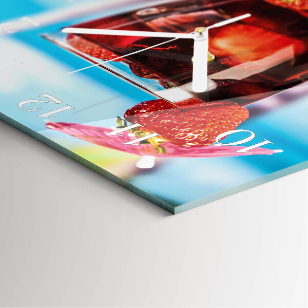Square wall clock Drink